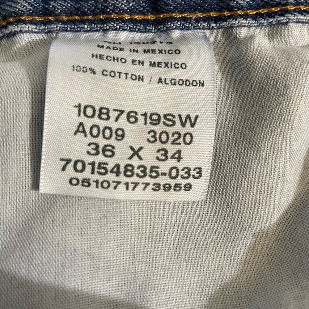 Rustler Jeans Size 36x34 Mens Made in USA Denim Jeans - Picture 4 of 4